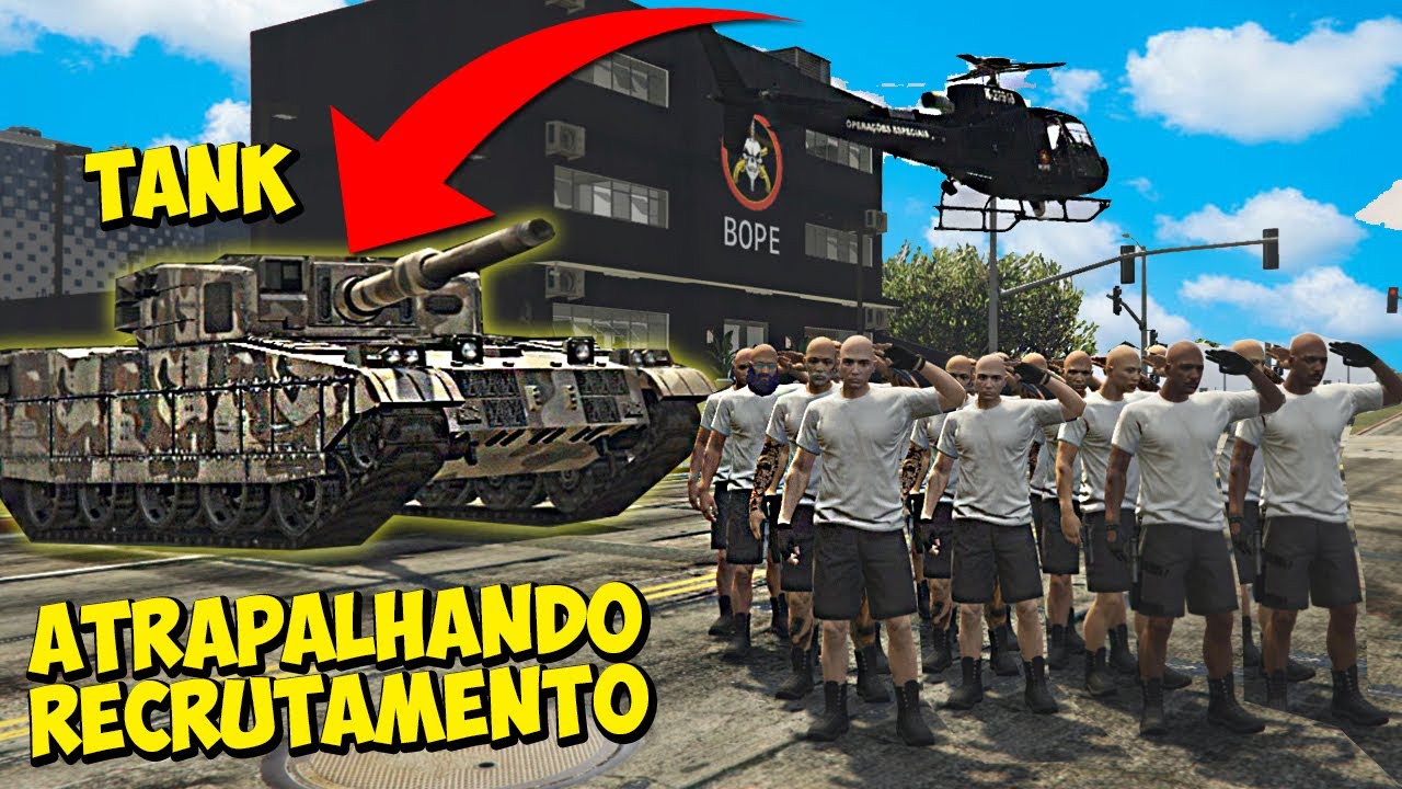 ATRAPALHANDO UM RECRUTAMENTO DA POLICIA - GTA RP