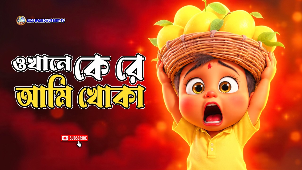 ওখানে কে রে আমি খোকা | Okhane kere | Bangla chora | Kids World Nursery TV