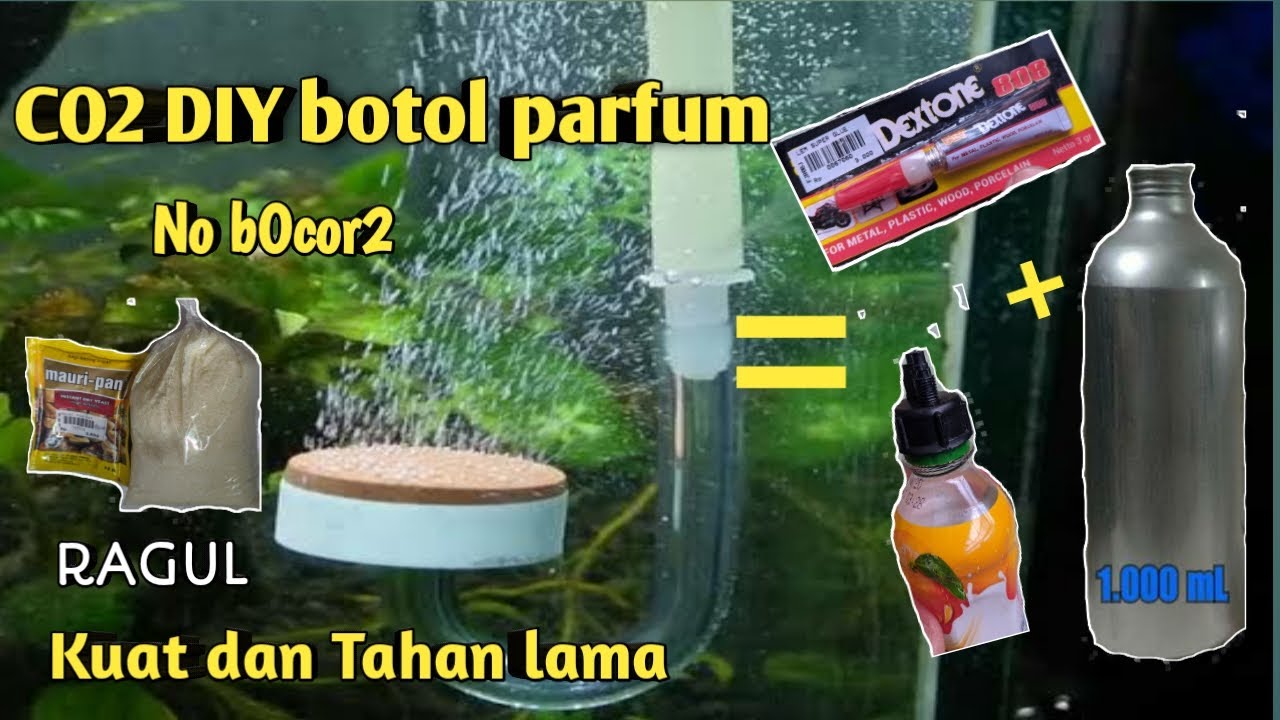Tutorial membuat co2 diy dari botol parfum, co2 diy ragul