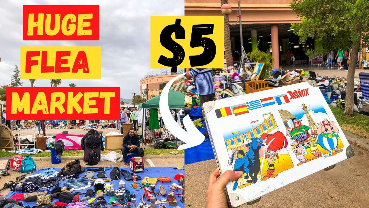 AMAZING SPANISH FLEA MARKET WITH ANTIQUES AND VINTAGE GOODS IN MALAGA - RASTRO DE COIN