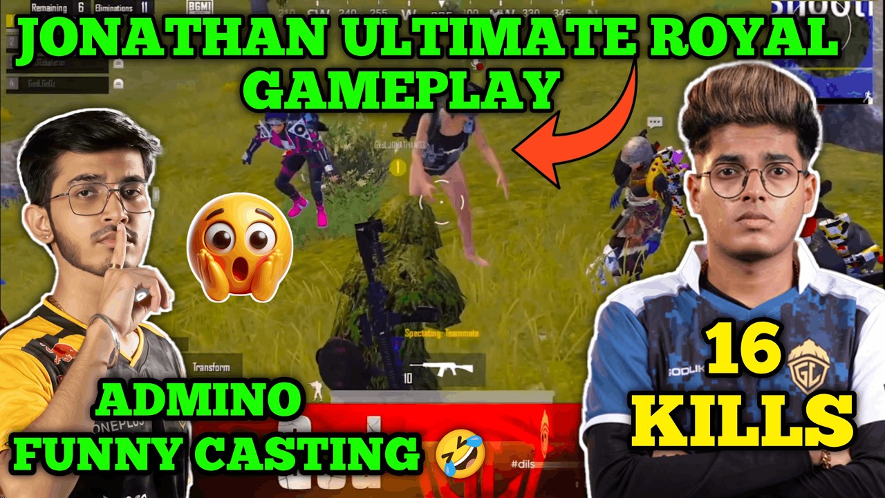 16+ KILLS 😱 JONATHAN ULTIMATE ROYAL GAMEPLAY 🥵 ADMINO FUNNY CASTING 🤣 MEET-UP IN GAME LAST ZONE ☺️🔥