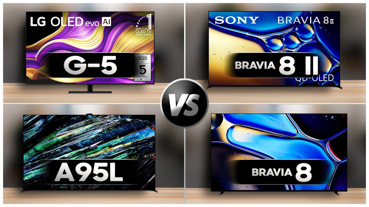G5 против Bravia 8 II против A95L против Bravia 8🔥Кто победит? | 4K OLED-телевизоры Sony и LG 2025