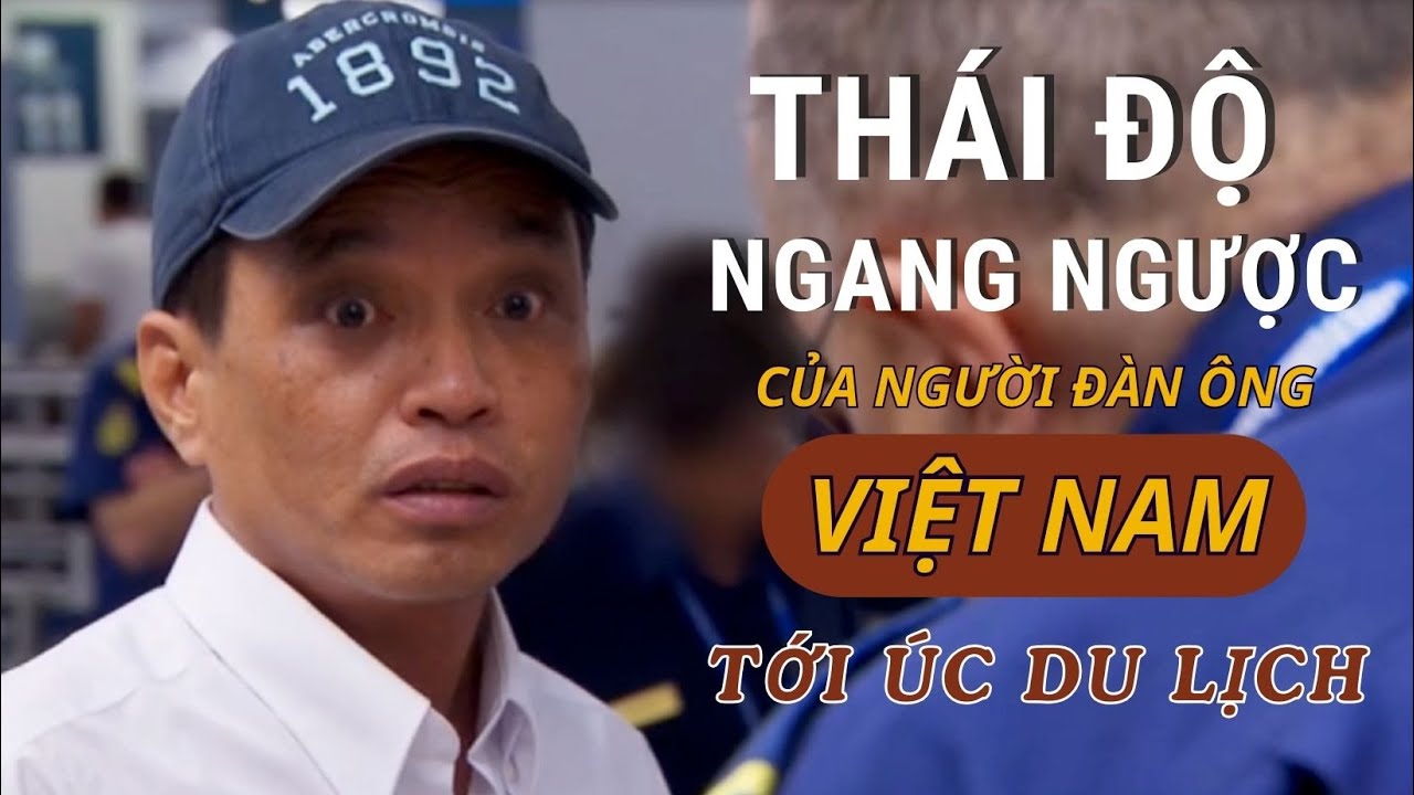 QUÁT THẲNG VÀO MẶT AN NINH PHI TRƯỜNG KHI ANH TA ĐẾN ÚC DU LỊCH.