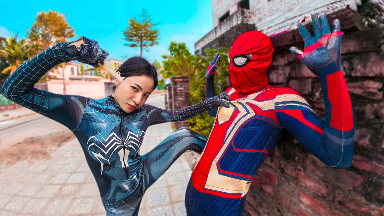 SPIDER-MAN VS BAD GUY MONEY HEIST | ESCAPING ANGRY GIRLFRIEND 2.0 (Funny ParkourPOV Chase)