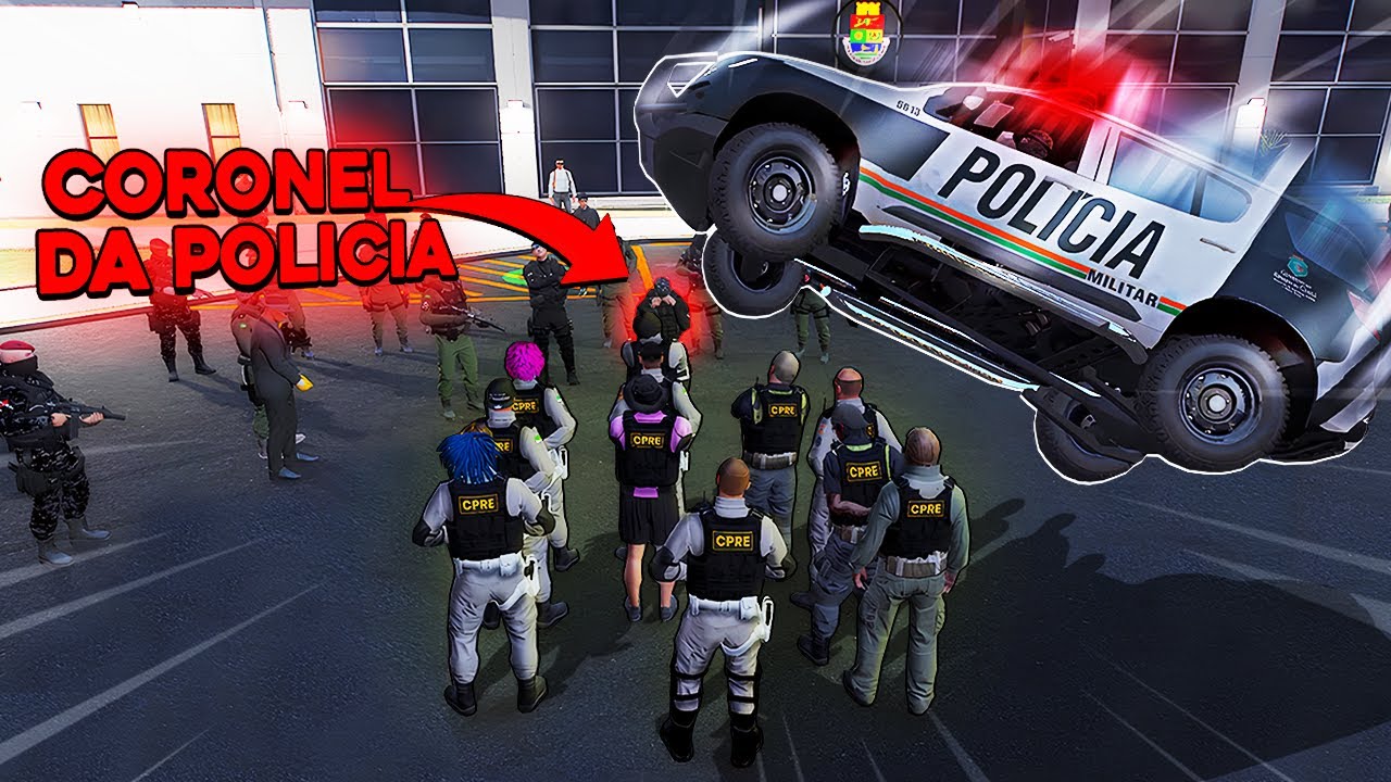 UMA VIATURA CAIU EM CIMA DO CORONEL DA POLICIA MILITAR NO MEIO DE UMA DISCUSSÃO kkkkkkjjjj - GTA RP