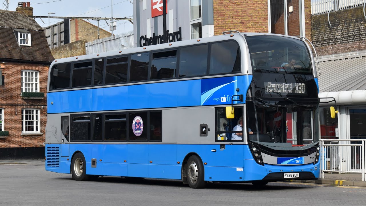 First Essex (Chelmsford) Enviro400mmc YX66 WLH - 34432 on Route X30 for Stansted