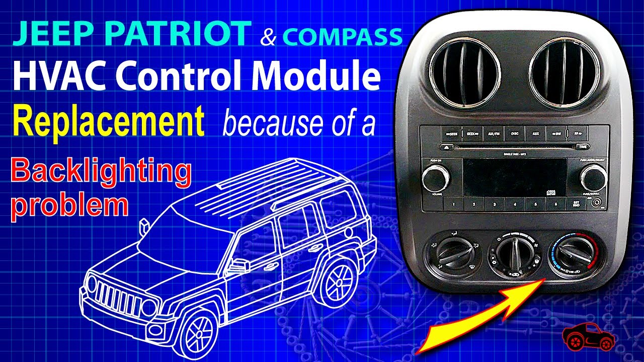 Jeep Patriot Compass HVAC manual control module replacement