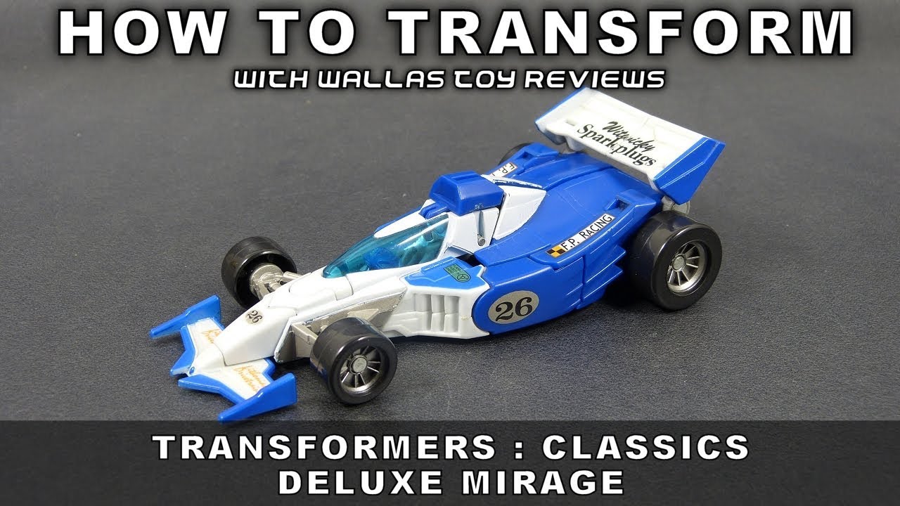 How to Transform DELUXE MIRAGE toy from Transformers Classics - Wallas Toy Reviews