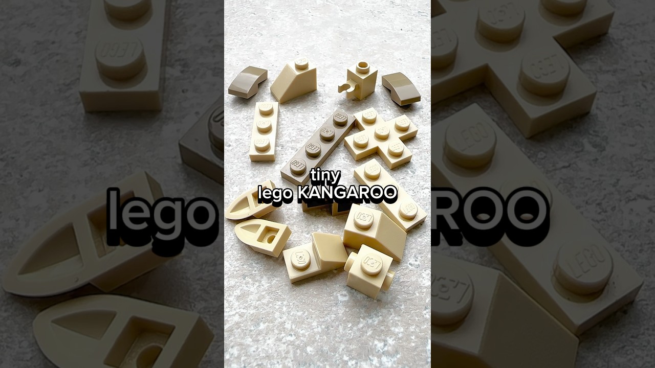 Easy way to construct Tiny lego kangaroo animal 🦒#legocreators #legomoc