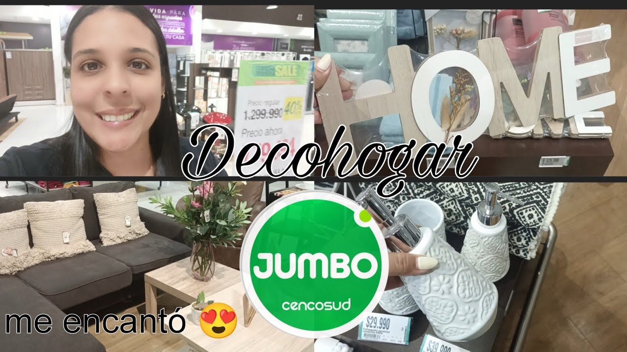 ✅  Tour DECORACIÓN  MUEBLES - DECOHOGAR -JUMBO- Tour Completo  LINA H. VLOGS. Supermercado JUMBO