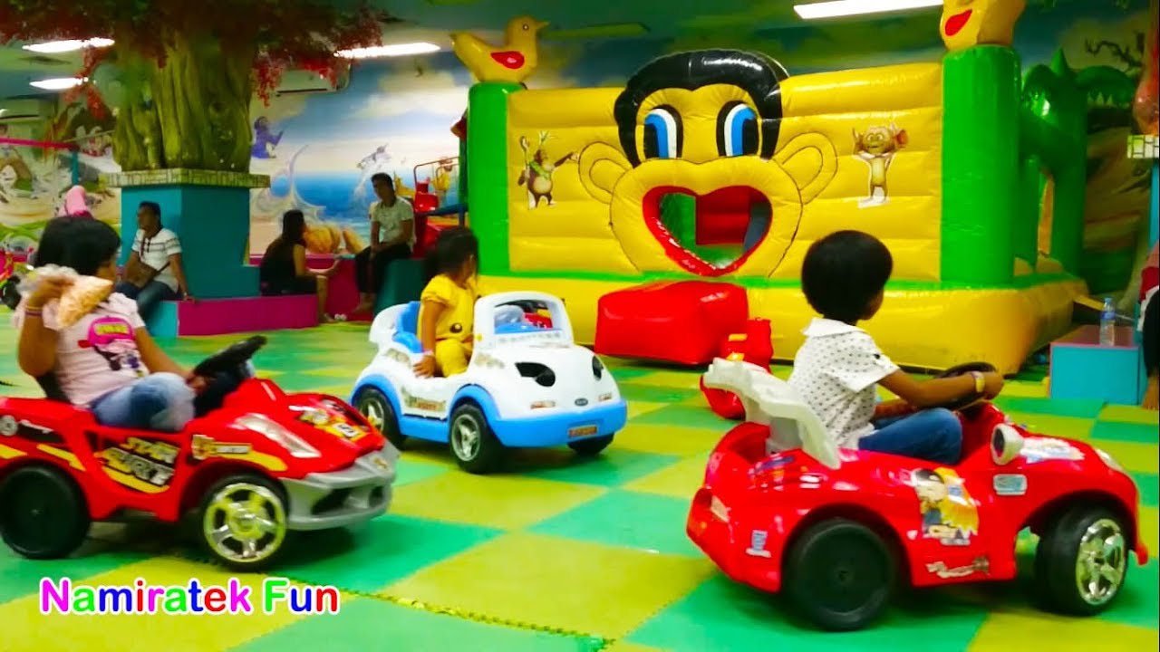 Taman bermain anak trampolin anak mainan mobil mobilan anak mandi bola indoor playground
