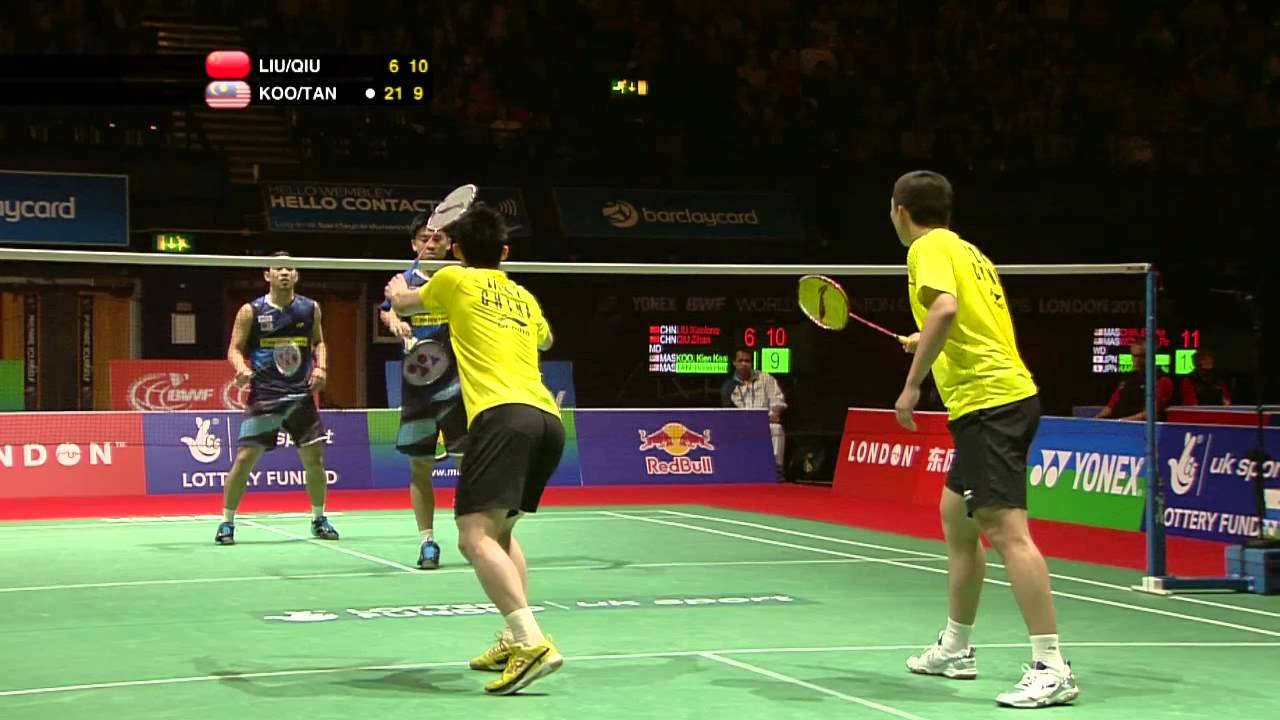 R32 (Day 2) - MD - Liu X./Qiu Z. vs. Koo K.K./Tan B.H. - Yonex BWF World Champs '11