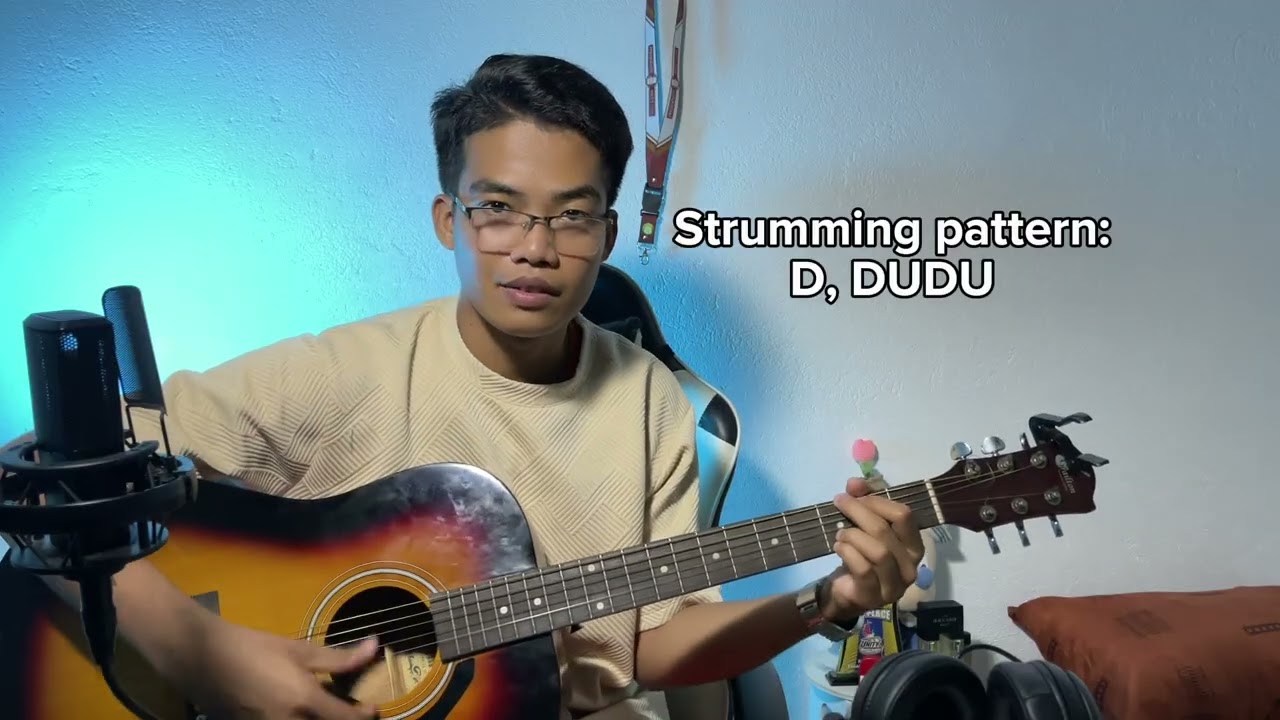 Ikaw ang hiling (guitar strumming tutorial) #cover #fyp 