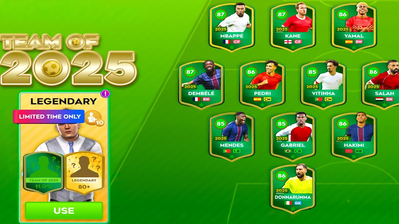 Dream League Soccer 26 - КОМАНДА 2025 ГОДА - Открытие 10 легендарных агентов.