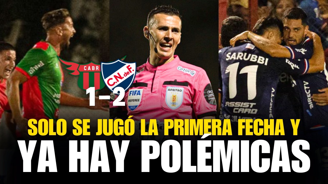 Siempre que juega Nacional hay polémicas con los árbitros | Esta vez ante Boston River (1-2)