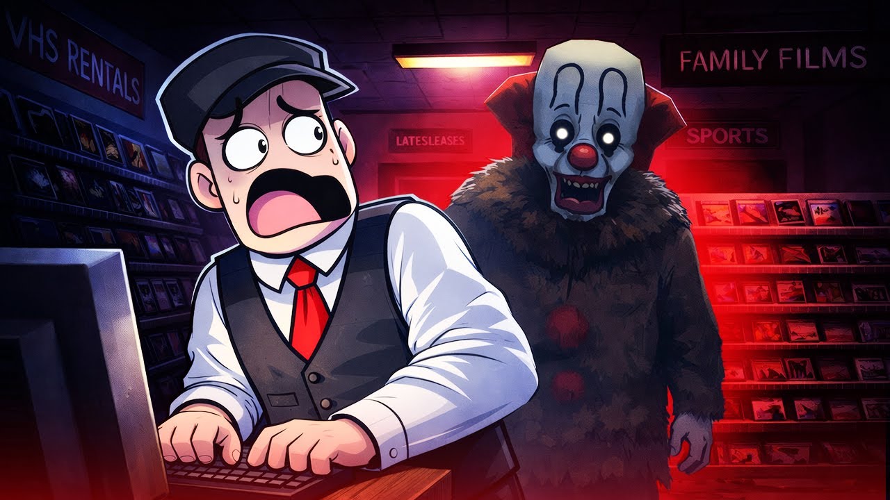 UN PAYASO LOCO ME ACECHA EN LA TIENDA DE PEL&Iacute;CULAS!!!