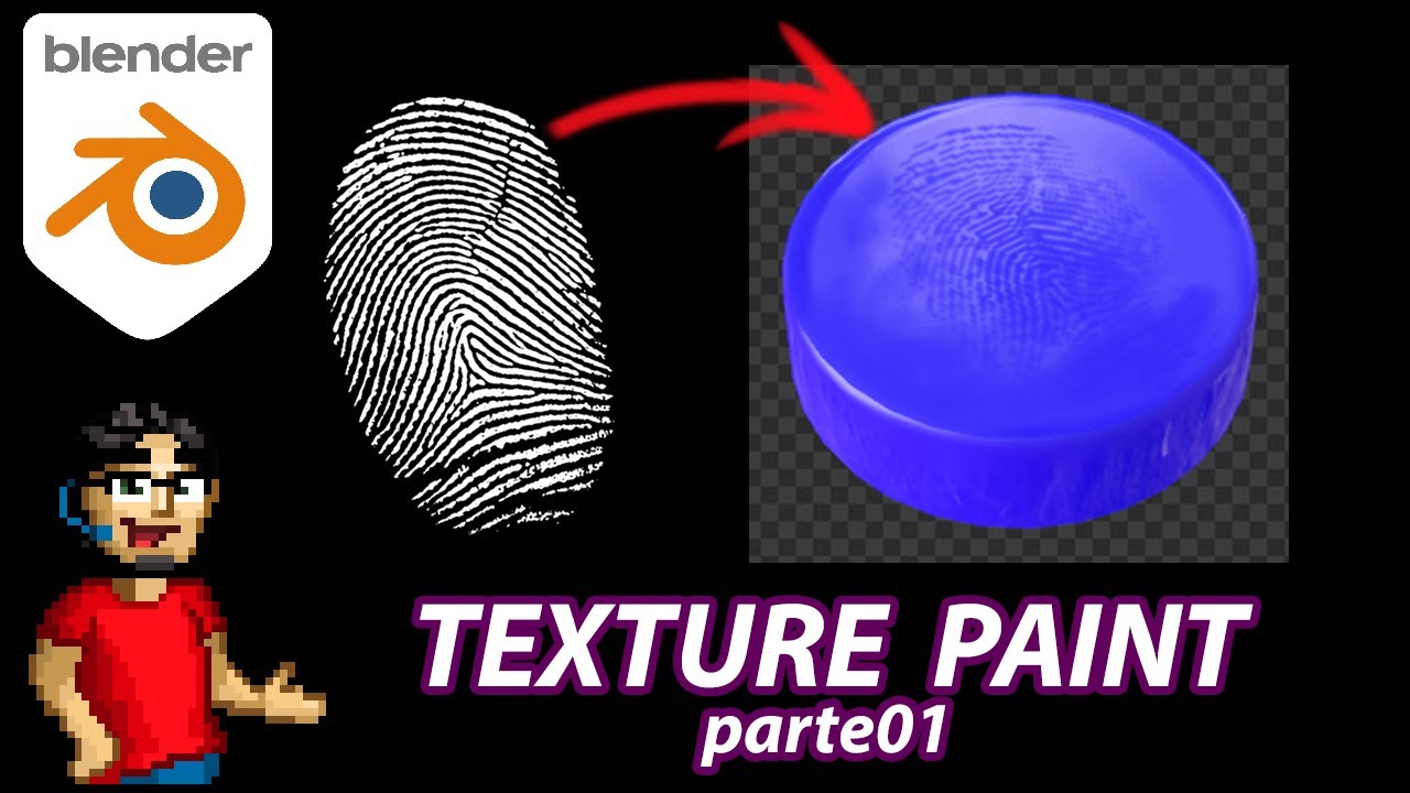 Blender Texture Paint #01:  Efeitos com Stencil (alpha mask brush)