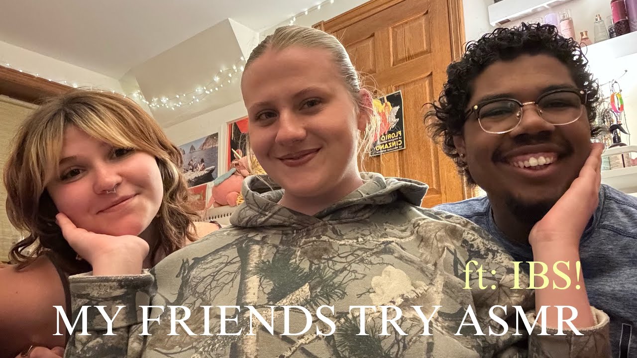 MY FRIENDS TRY ASMR! 1,000 sub special! (fidget toys, inaudible whispers, country accent, fishbowl)