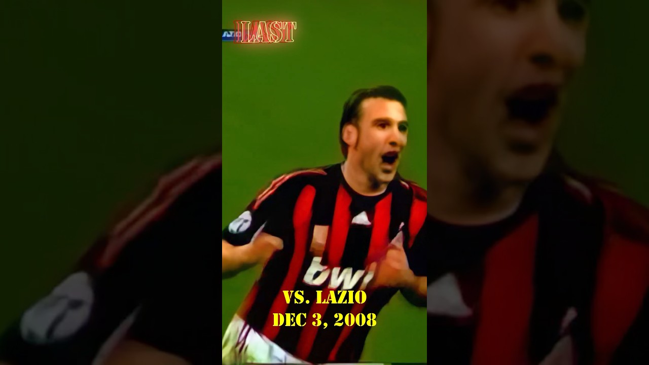 Andriy Shevchenko. First and last goal for AC Milan. #shevchenko #acmilan #goals