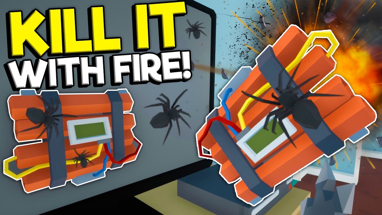 I Used C4 to Blow Up MUTANT SPIDERS and It was a Disaster! - Kill It With Fire: Ignition