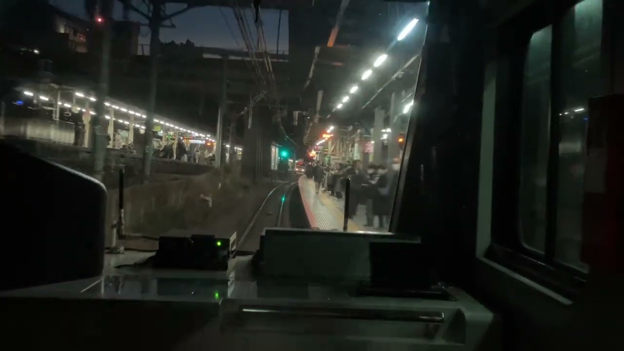 (夜景)中央線快速御茶ノ水→新宿 E233系前面展望