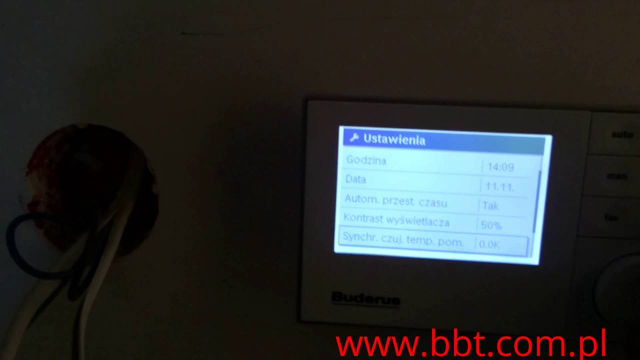 Sterownik Buderus RC 300 menu klienta obsługa