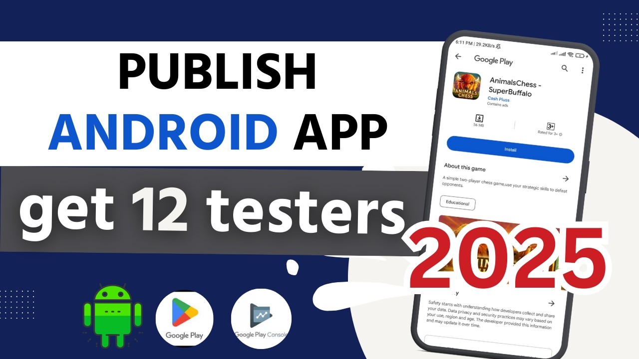 ✅ ОБНОВЛЕНО В 2025 ГОДУ | как опубликовать приложение в Google Play Console | 12 тестировщиков дл...