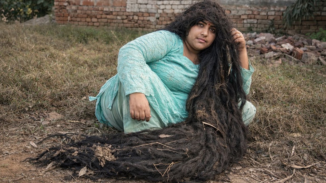 Hair 4 METERS LONG!!!  Homeless Woman’s Tragic Story ASMR Last Haircut 💔