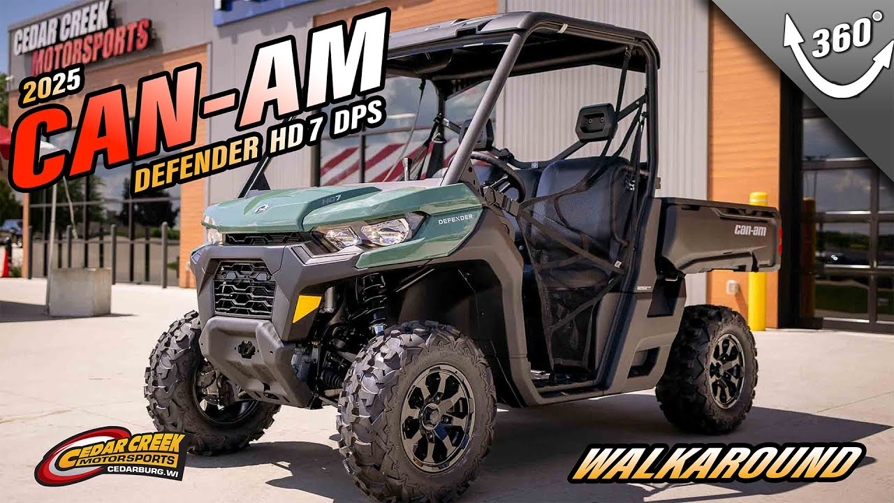Walkaround | 2025 Can-Am&reg; Defender DPS HD7 Compass Green
