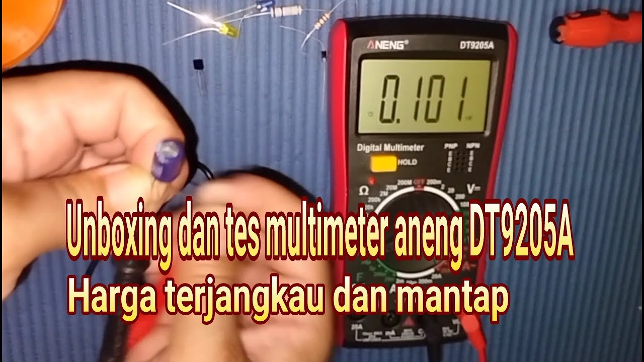Unboxing dan tes multimeter aneng DT9205A harga terjangkau yang mantap