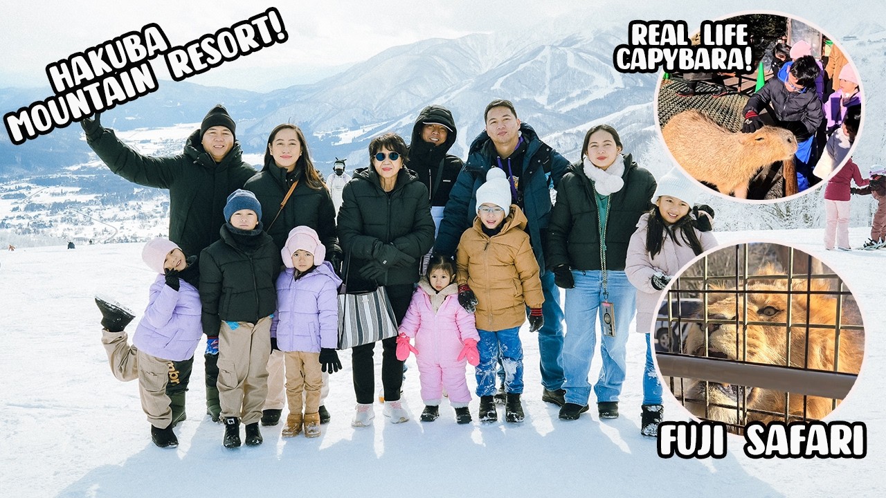 JAPAN TRIP 8 DAYS DIY | KIDS LOVE CAPYBARA | FUJI SAFARI ADVENTURE | HAKUBA RESORT D' BEST! | PART 2
