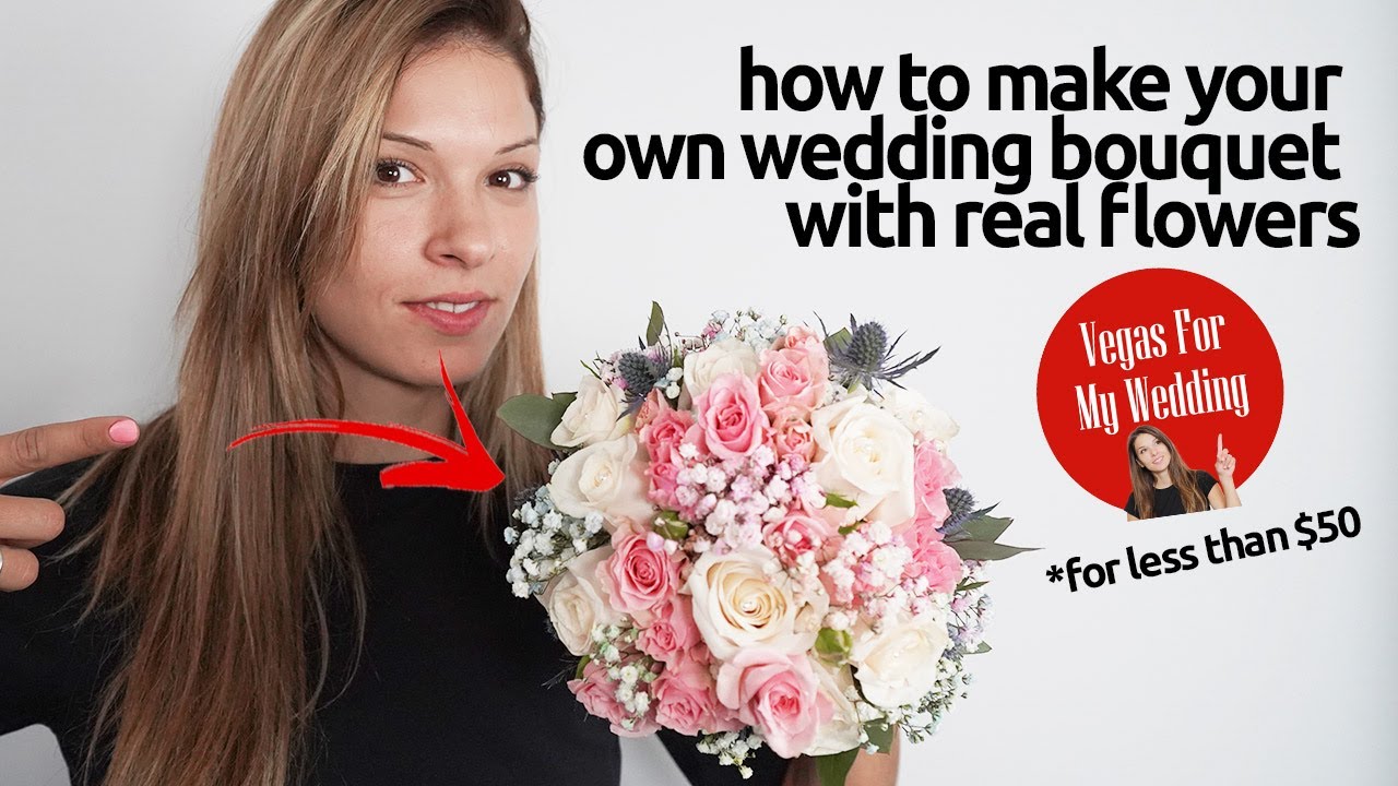 How to make your own wedding bouquet with real flowers