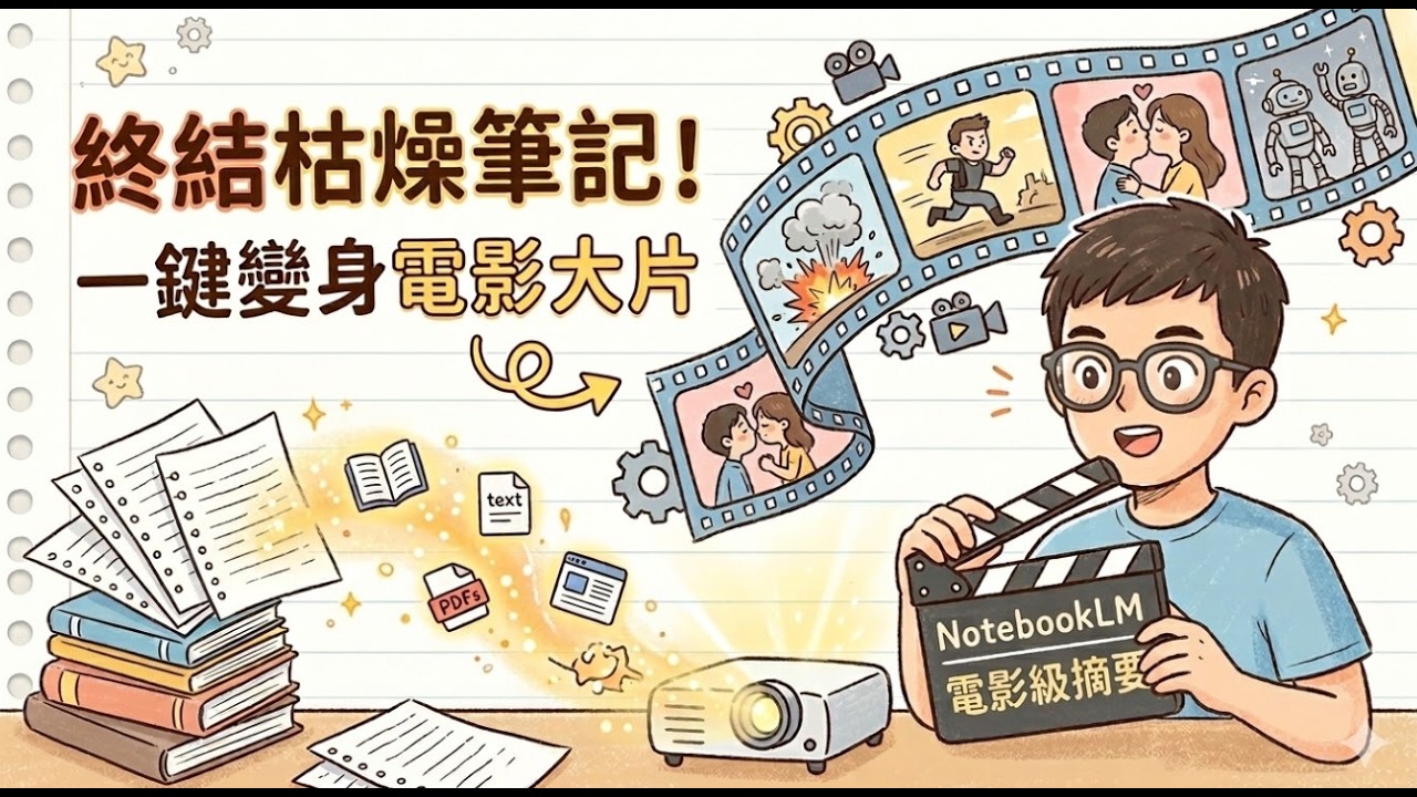 NotebookLM 重大升級！筆記一鍵變電影？Gemini 3 與 Veo 3 核心技術全解析！