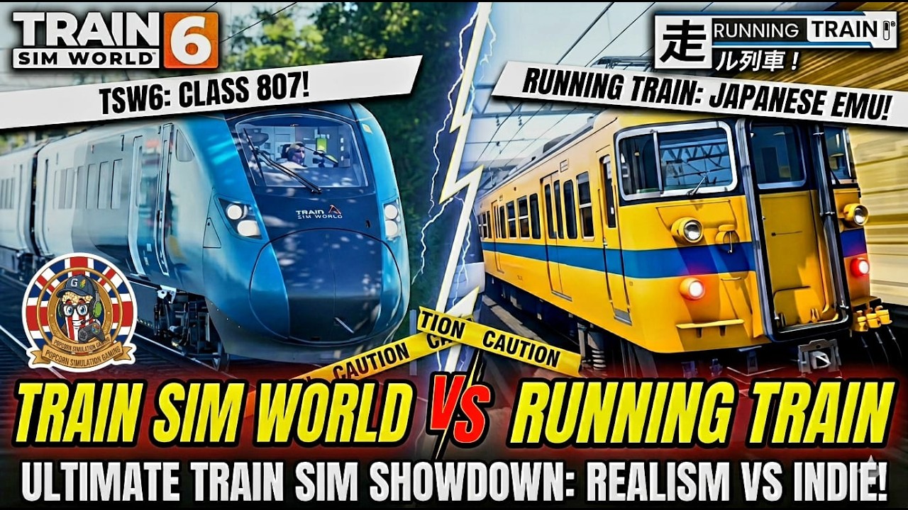 TRAIN SIM WORLD VS RUNNING TRAIN: THE ULTIMATE SIMULATOR SHOWDOWN!