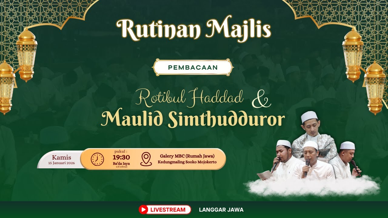 Pembacaan  Maulid Simtudduror dan Rotibul haddad