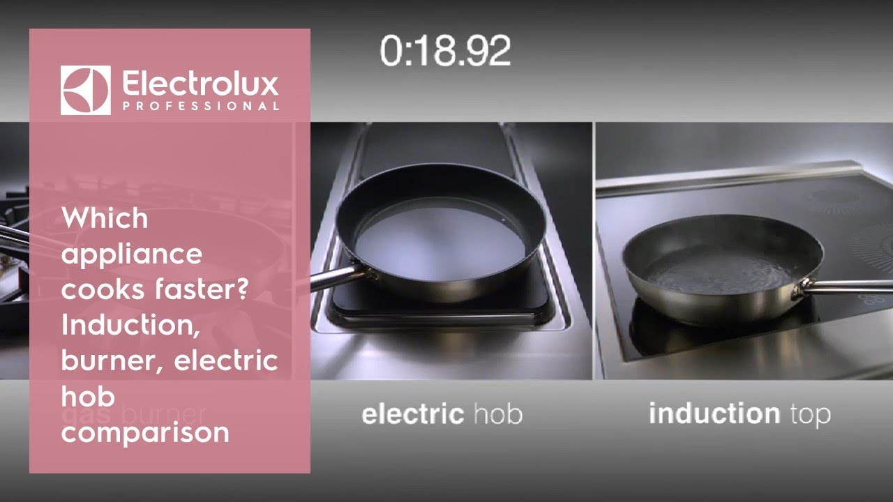 Which appliance cooks faster? Induction, burner, electric hob comparison | Electrolux Professional