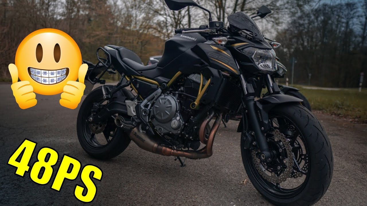 Wie geht die denn? Z650 48ps Probefahrt 0 100