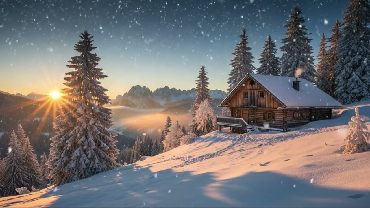 Snowy Woods Tranquility – Relaxing Piano & Guitar Music