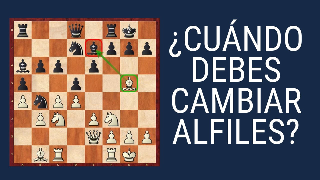 ¿Cuándo debes cambiar el alfil?