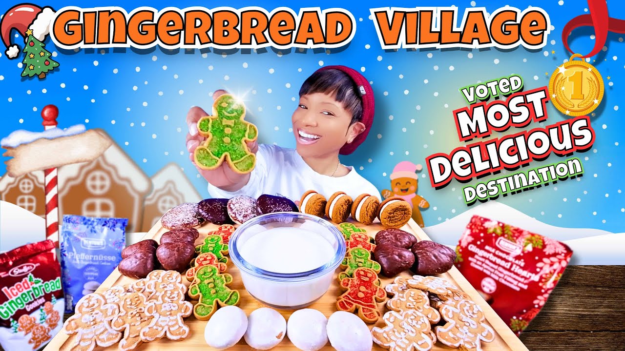 Gingerbread Cookies Are SO Good 😭🍪 | Christmas ASMR Mukbang