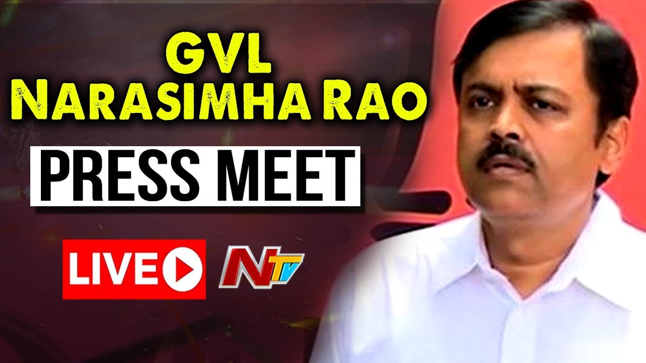 GVL Narasimha Rao Press Meet LIVE | NTV