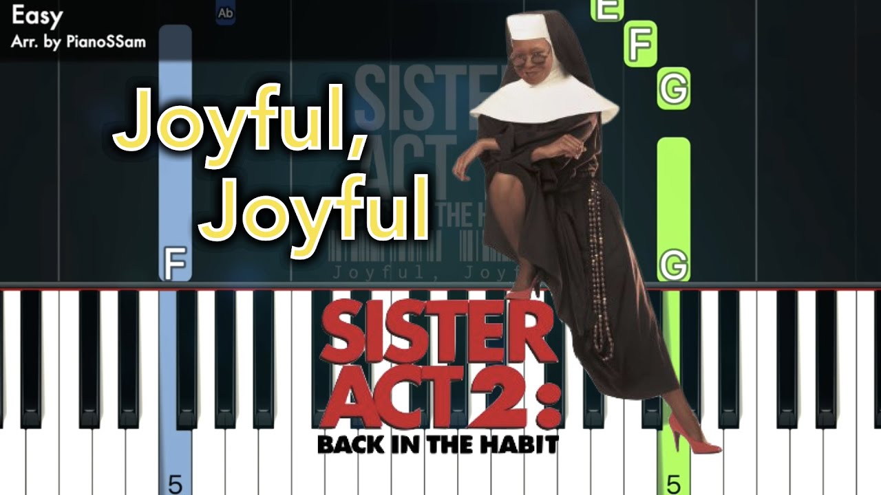 [Easy] Joyful, Joyful - Sister Act 2 | Piano Tutorial with Finger Numbers