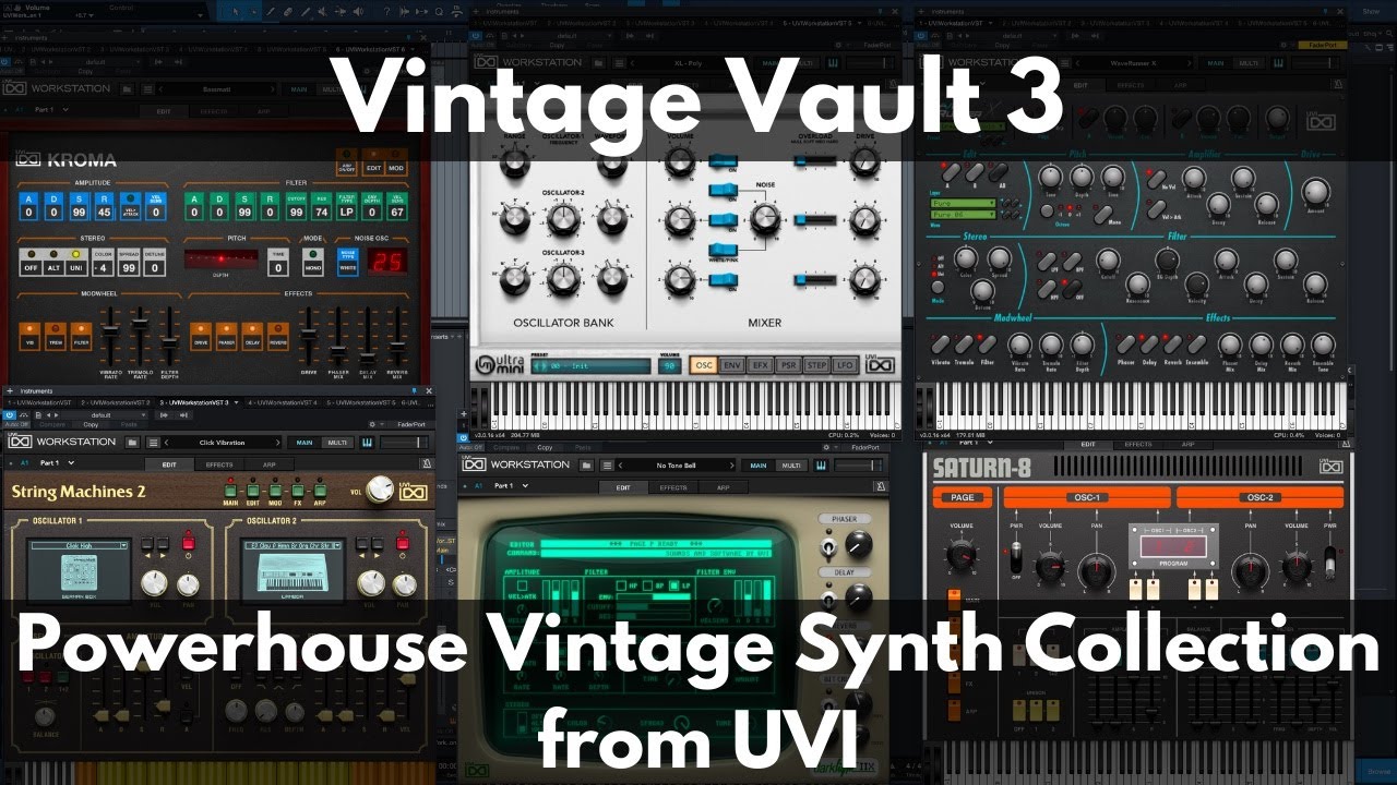 Vintage Vault 3 | Powerhouse Synth Collection from UVI
