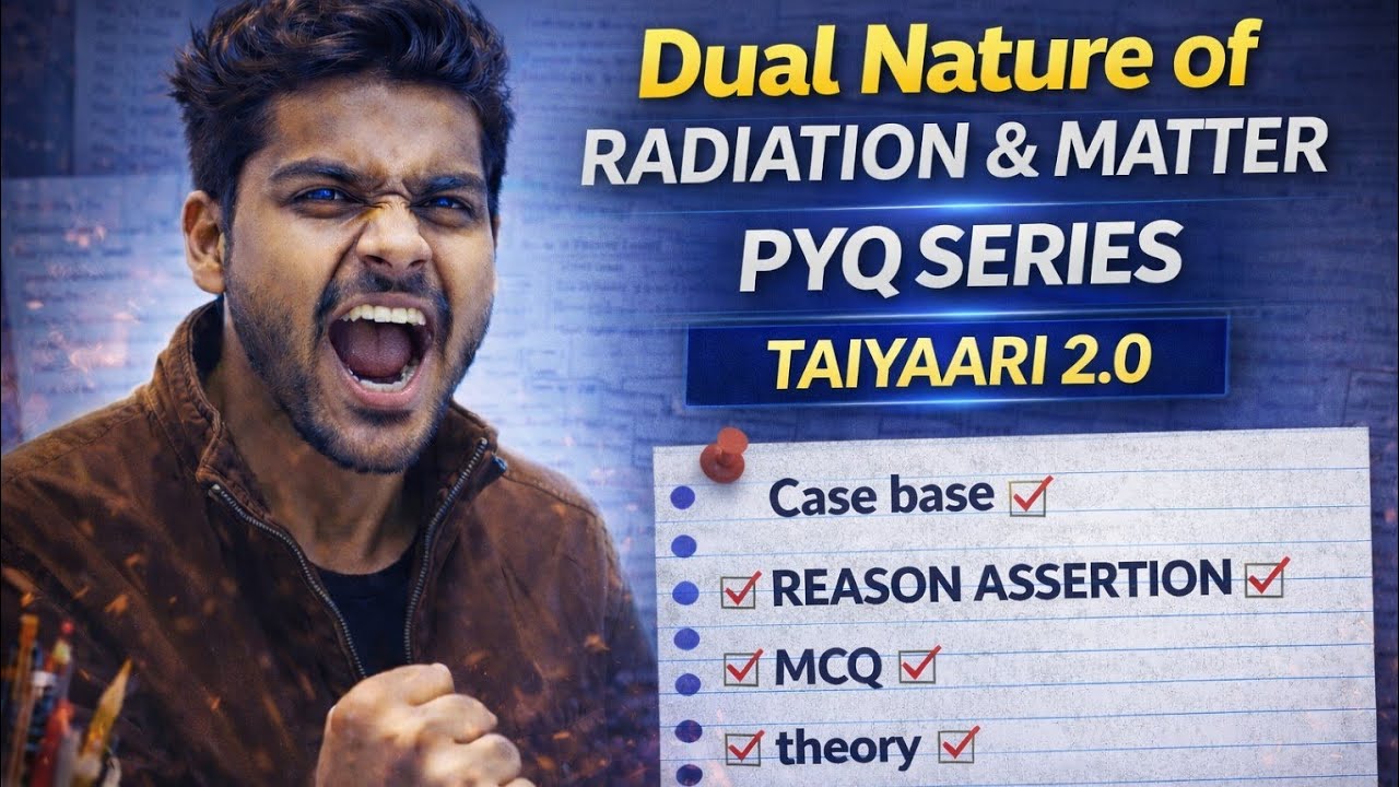 Dual Nature PYQ Series 💥 | Radiation & Matter | Taiyaari 2.0 | Class 12 Physics