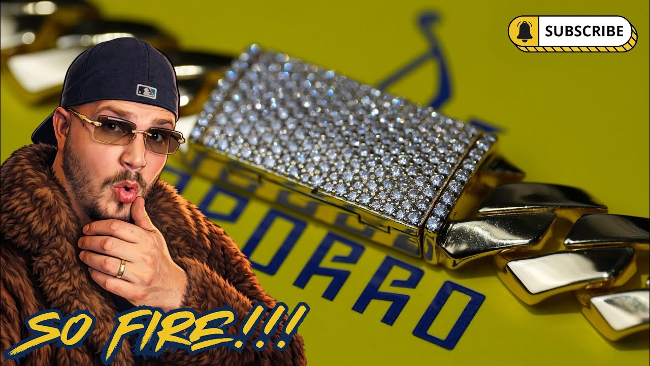 One of The Best Gold-plated Silver Chains I've Reviewed | Aporro 12mm Prong Cuban