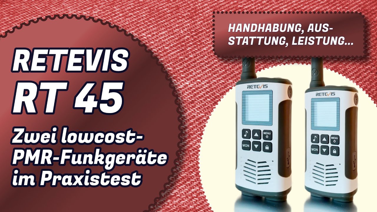 RETEVIS RT 45 PMR Funkgerät / Taugt das 446-MHz-Funkgerät etwas? Ich habe es mir angesehen.
