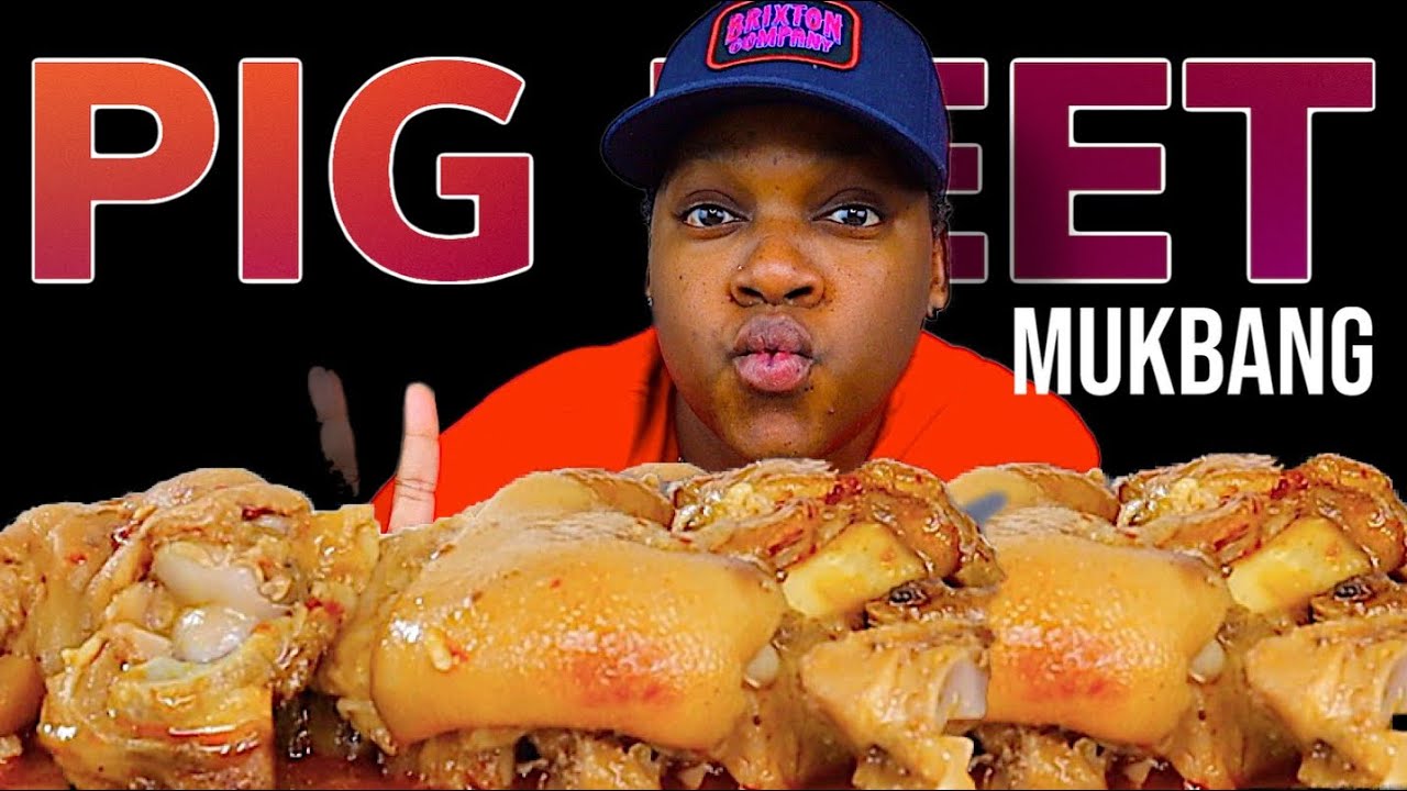 SPICY BRAISED PIG FEET • MUKBANG • 먹방 EATING SHOW!
