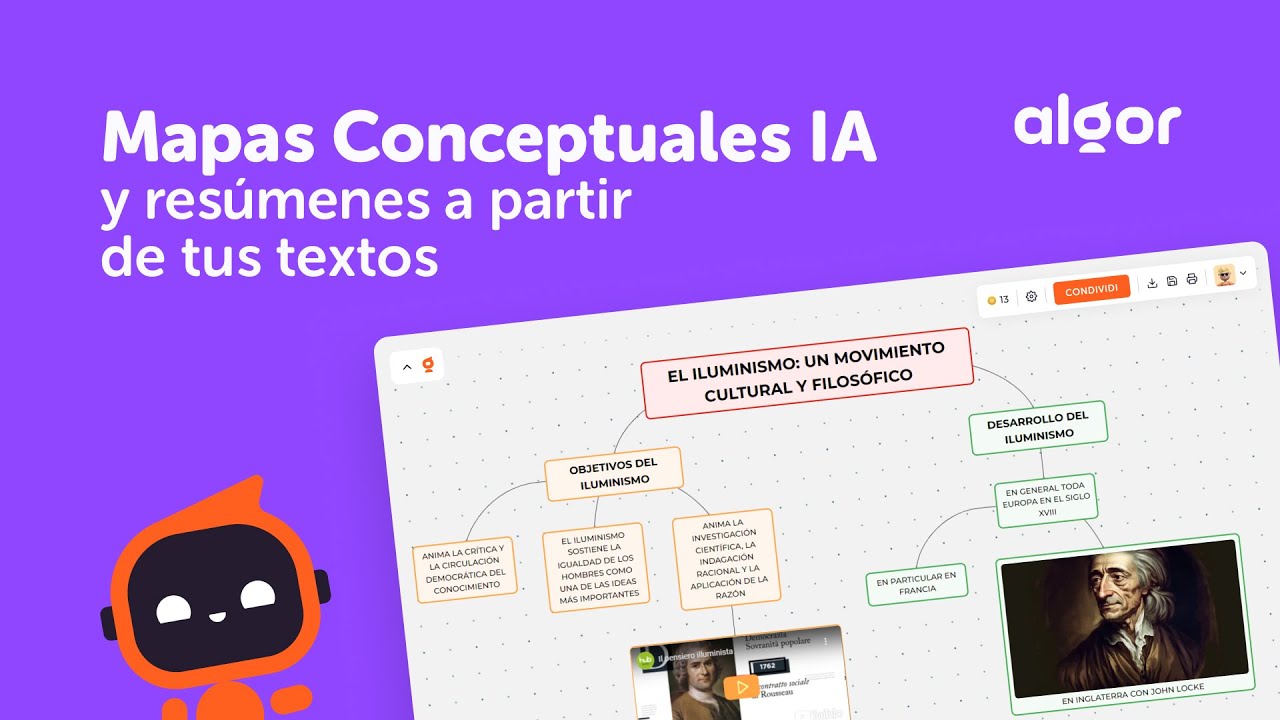 C&oacute;mo hacer Mapas Conceptuales y Esquemas con IA en segundos - Algor Education