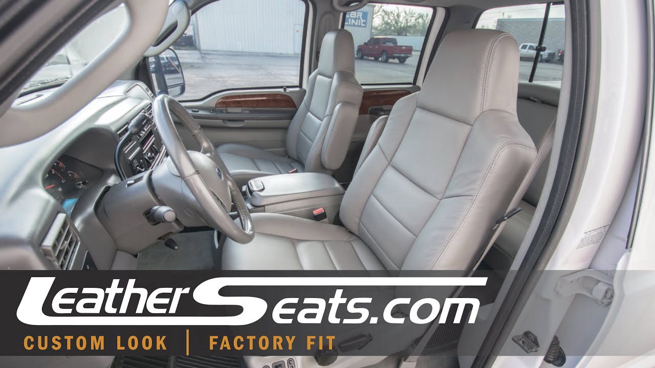 '02-'03 Ford F-250 Super Duty Crew Cab Custom Leather Interior - LeatherSeats.com