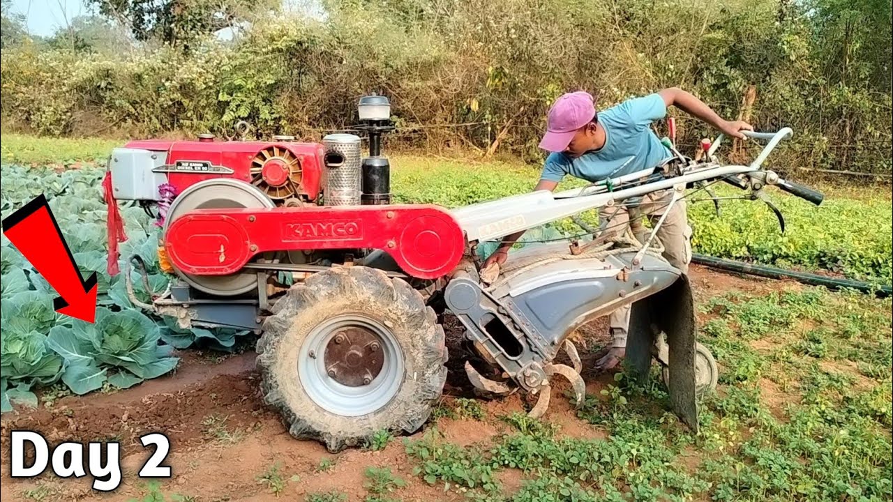 Day 2 || Working with my Kamco KMB 200 for winter season vegetable farming || Kamco Power Tiller